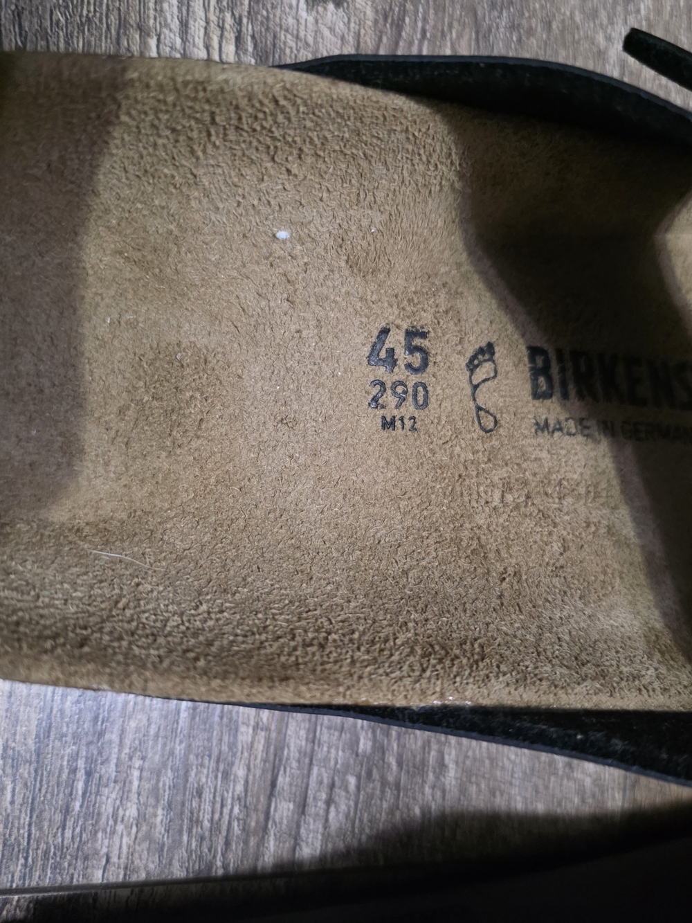 Birkenstock Black Two-Buckle Sandals with Suede Footbed Men Size 12 - Picture 8 of 12